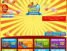 Tablet Screenshot of laughnleap.com